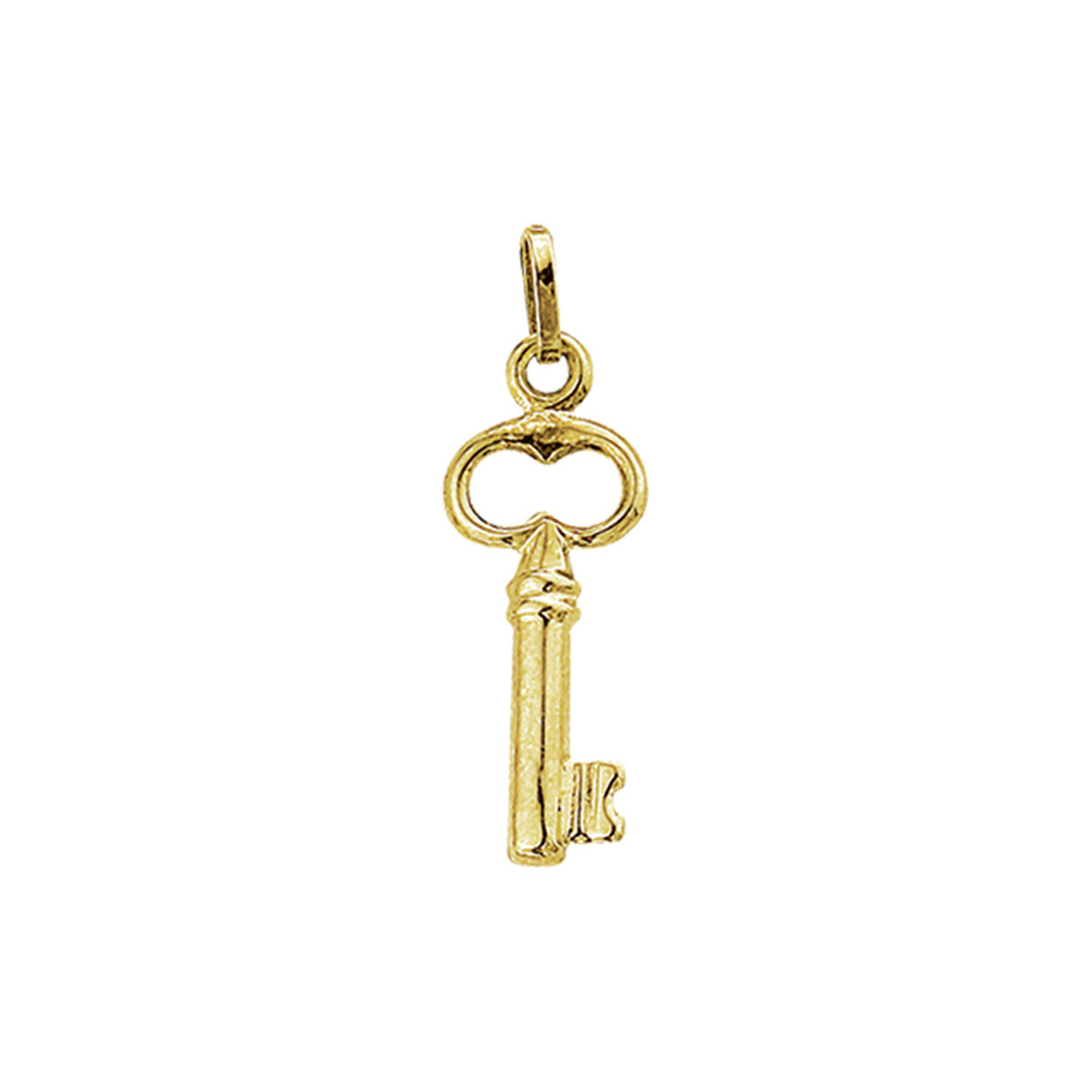 14-karaat gouden hanger klassieke sleutel 8 mm breed - Hoogte 20.5 mm