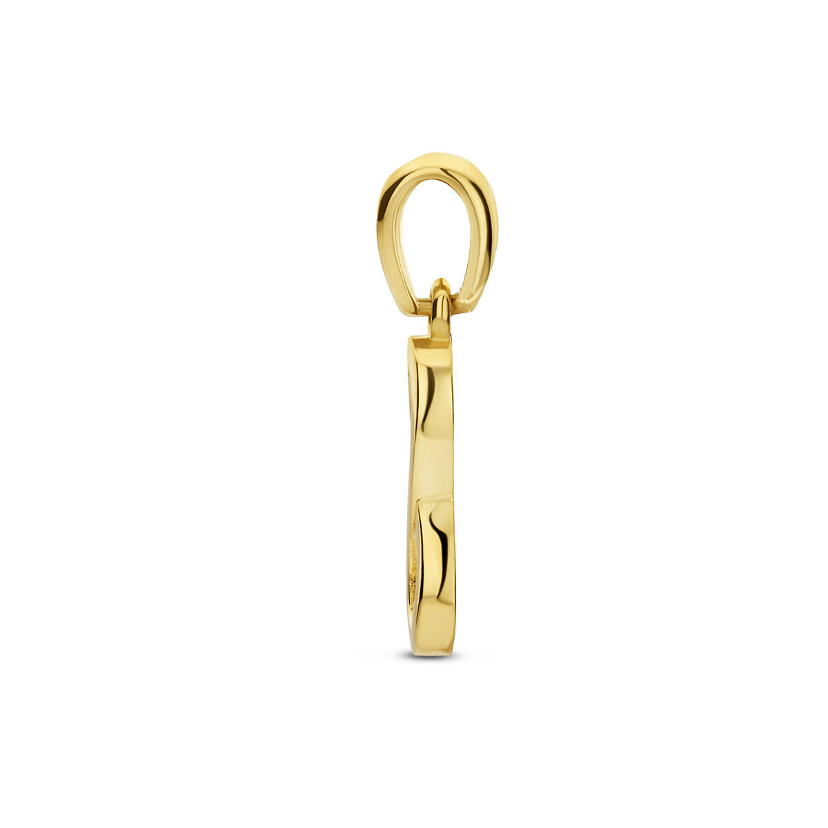 14-karaat gouden hanger met hangend infinityteken glanzend