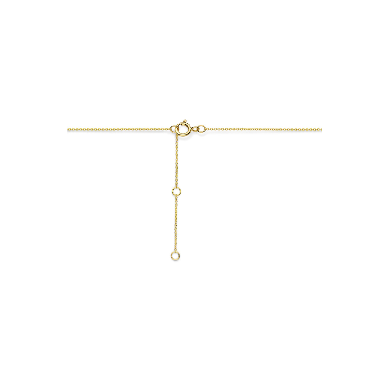 14-karaat gouden ketting met lab grown diamant 0.49 crt - Lengte 40, 42, 44 cm