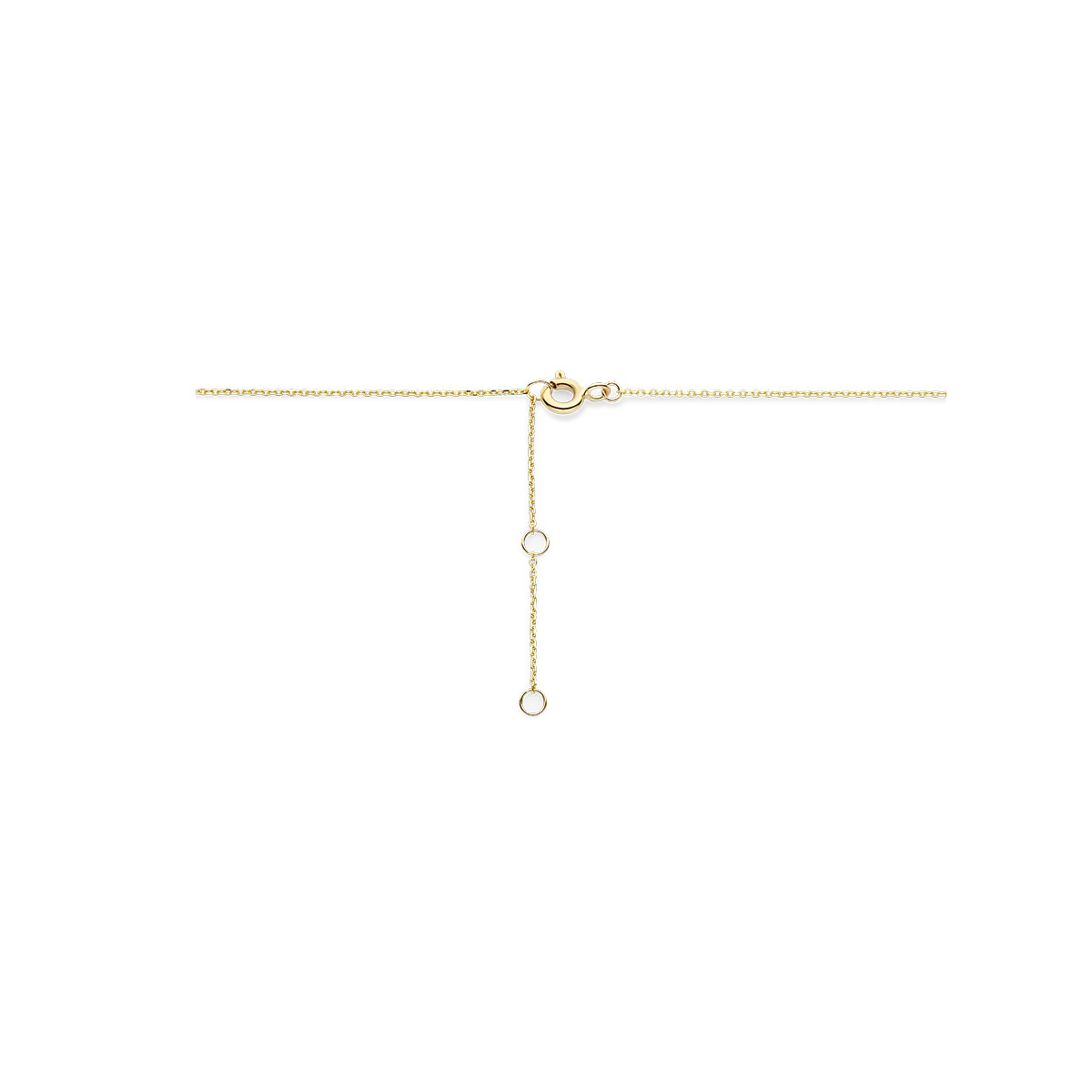 14-karaat gouden ketting met letters LOVE  - Lengte 38-40-42 cm