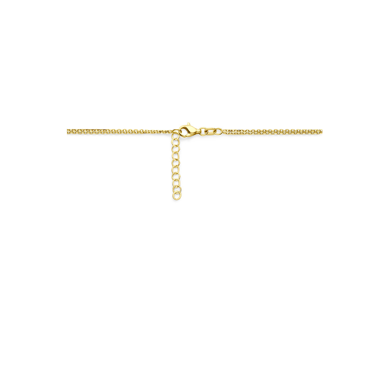 14-karaat gouden ketting met schakel 3.5 mm breed - Lengte 41 cm t/m 44 cm