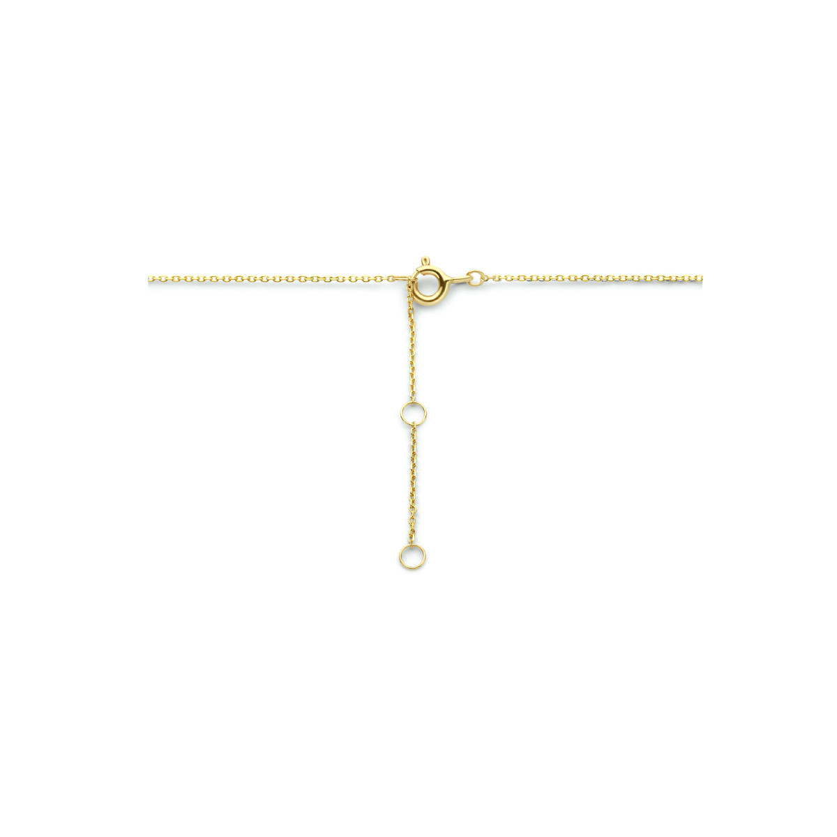 14-karaat gouden ketting met slotje