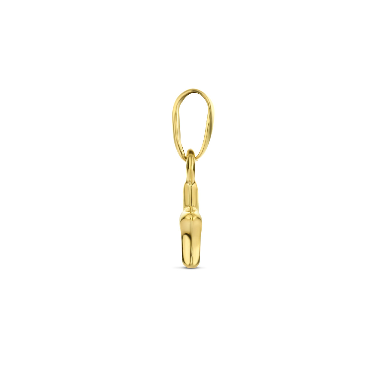 14-karaat gouden kinderhanger met ster - 14 x 6.5 mm