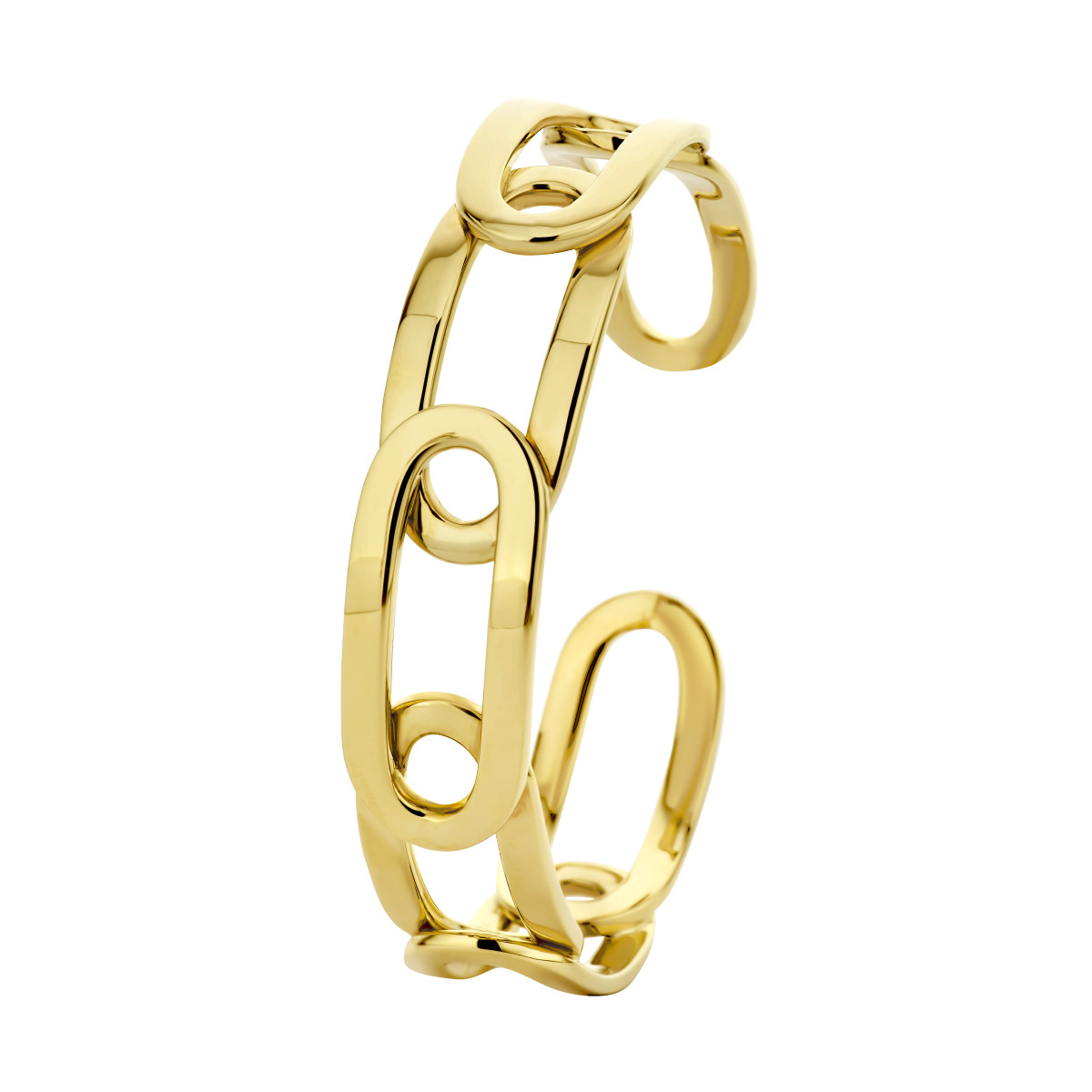 14-karaat gouden klemarmband - Diameter 60 mm