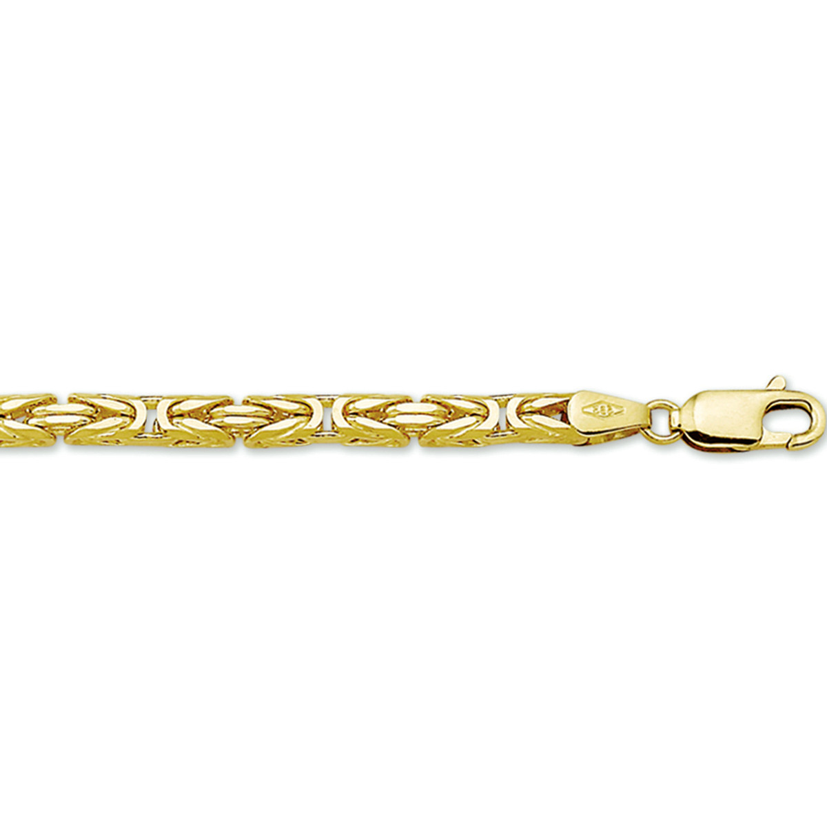 14-karaat gouden koningsketting 3.2 mm massief