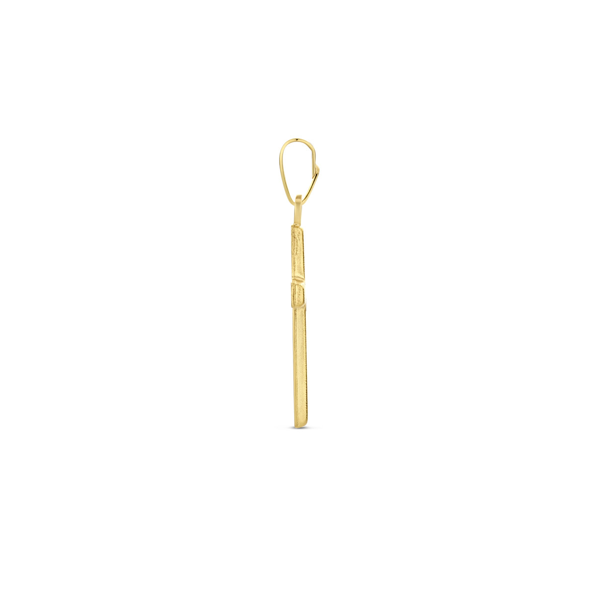 14-karaat gouden kruisje gediamanteerd 12 mm breed - Hoogte 18 mm