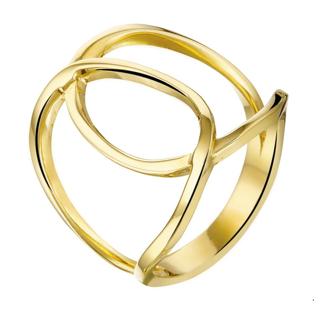 14-Karaat gouden open ring