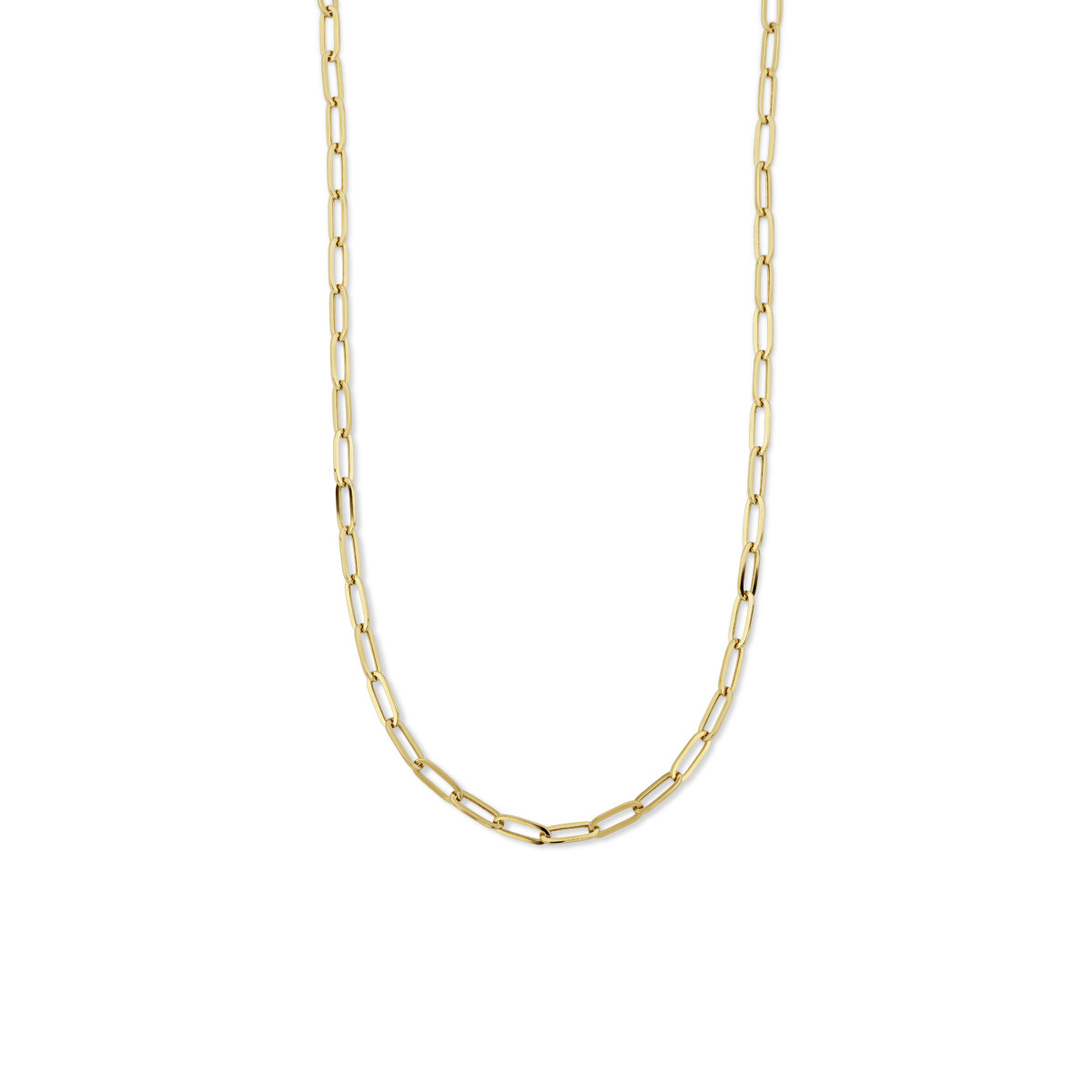 14-karaat gouden paperclip ketting 5 mm - Lengte 44 cm