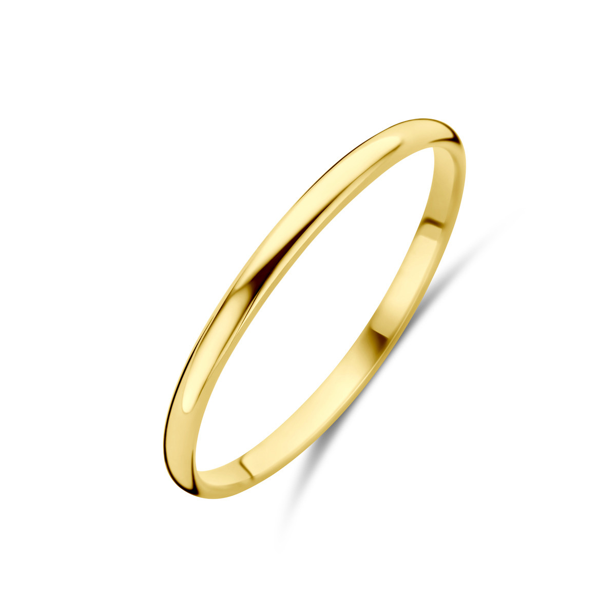 14-karaat gouden ring glanzend 1.5 mm breed