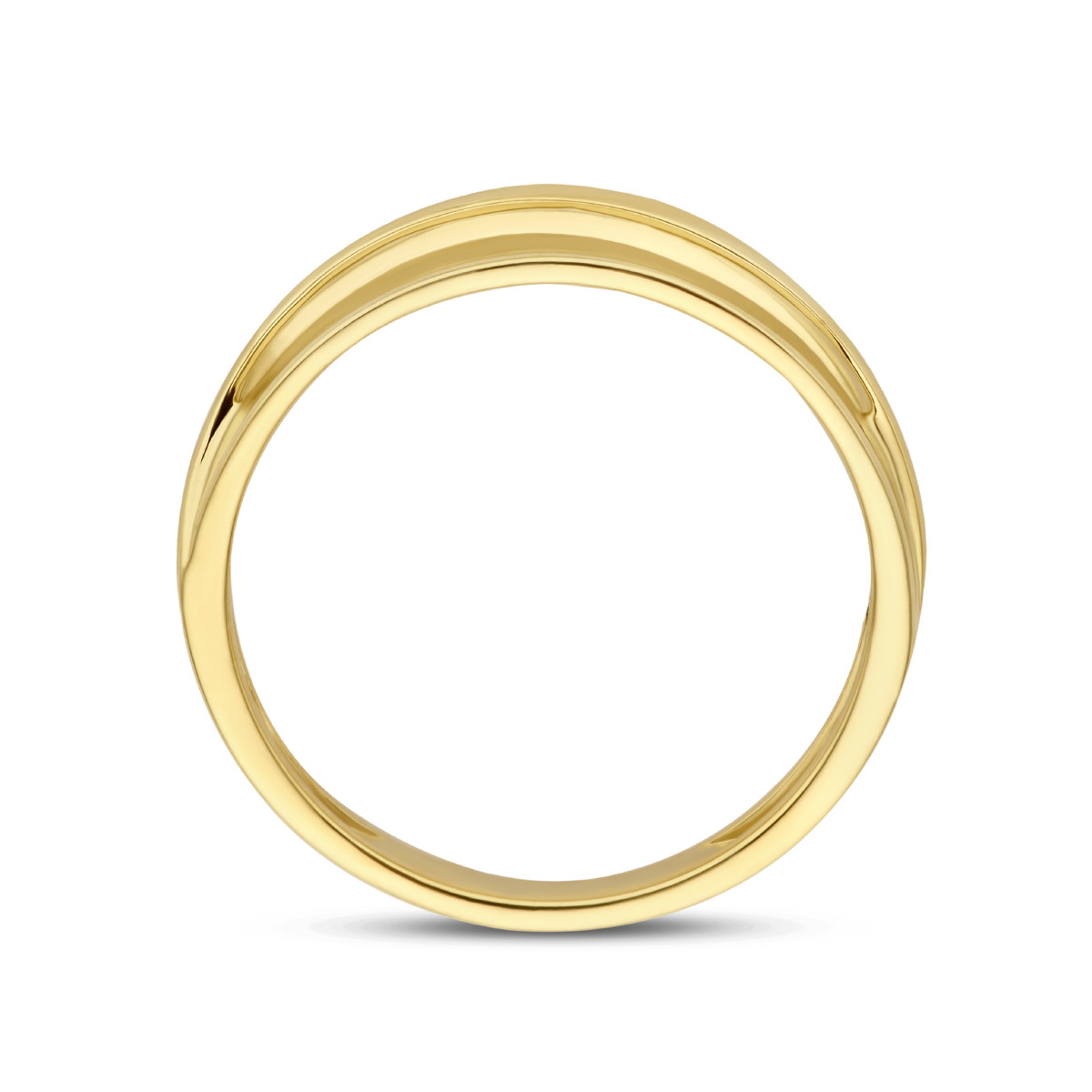 14-karaat gouden ring mat-glanzend 6.0 mm