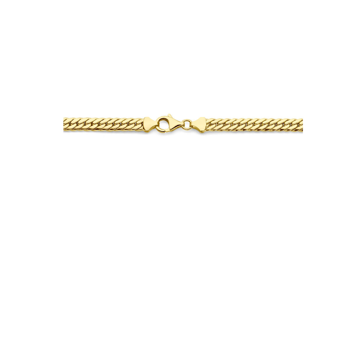 14-karaat gouden schakelketting gourmet 5.5 mm - Lengte 45 cm