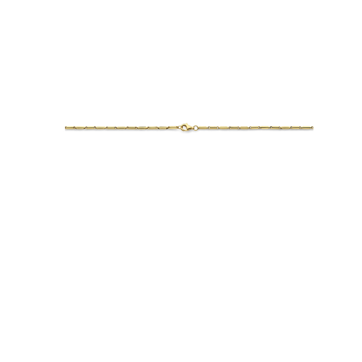 14-karaat gouden schakelketting staafjes 1.9 mm breed - Lengte 43 cm