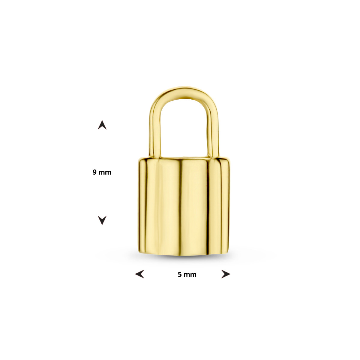 14-karaat gouden slot hanger