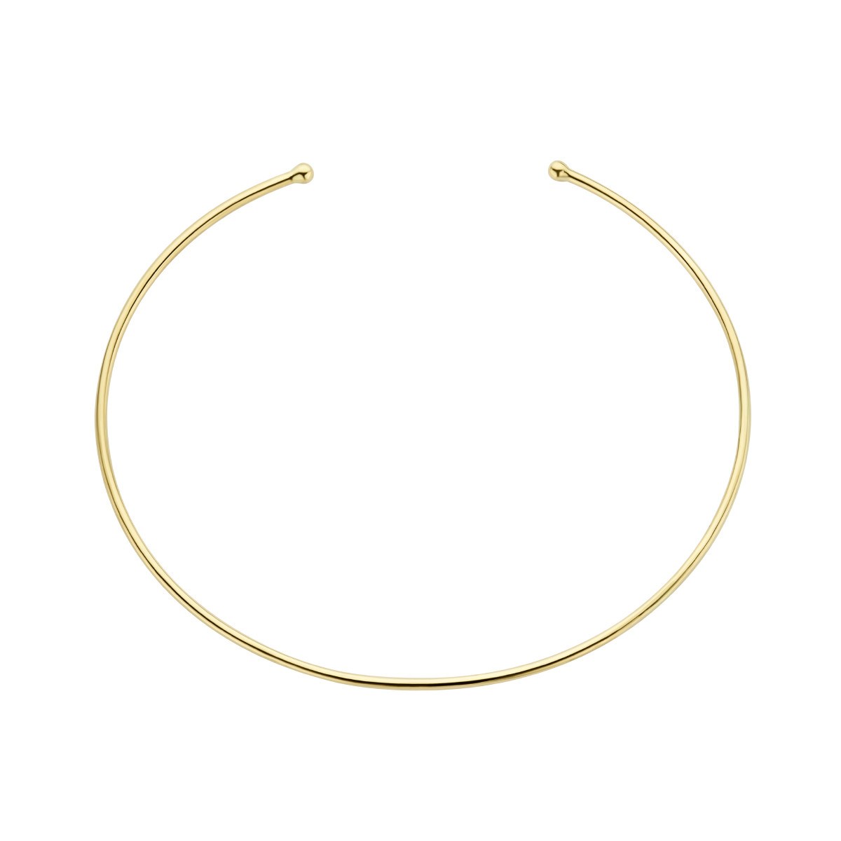 14-karaat gouden spang armband 1.2 mm breed - Diameter 60 mm. 