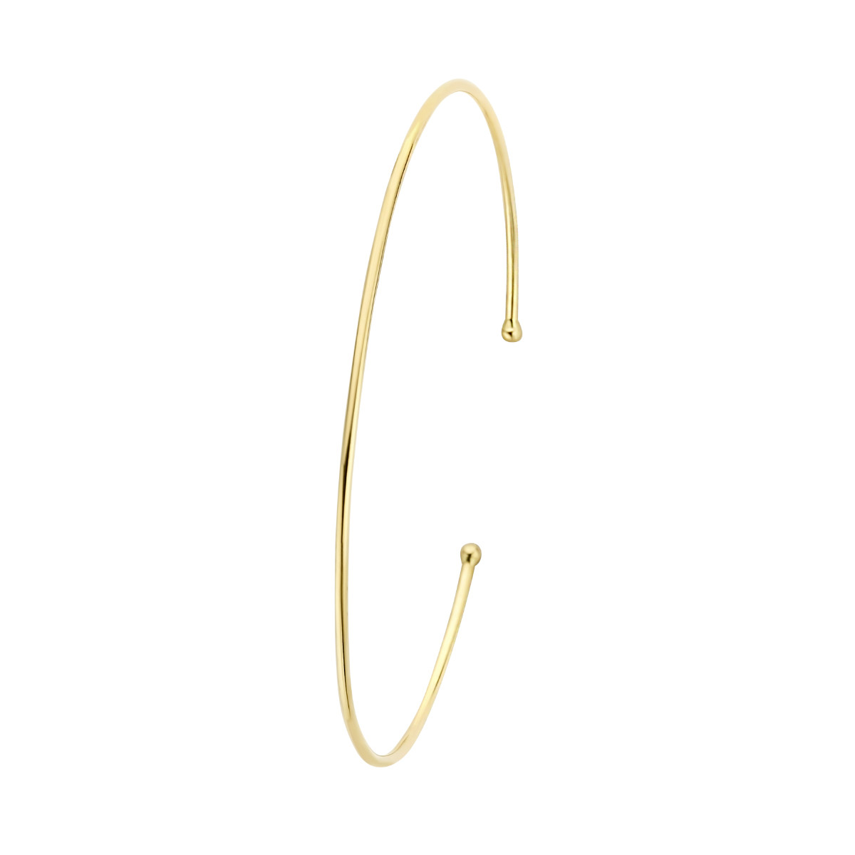 14-karaat gouden spang armband 1.2 mm breed - Diameter 60 mm. 