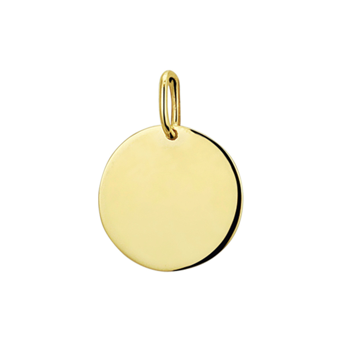 14-karaat graveer rondje - Diameter 13.5 mm