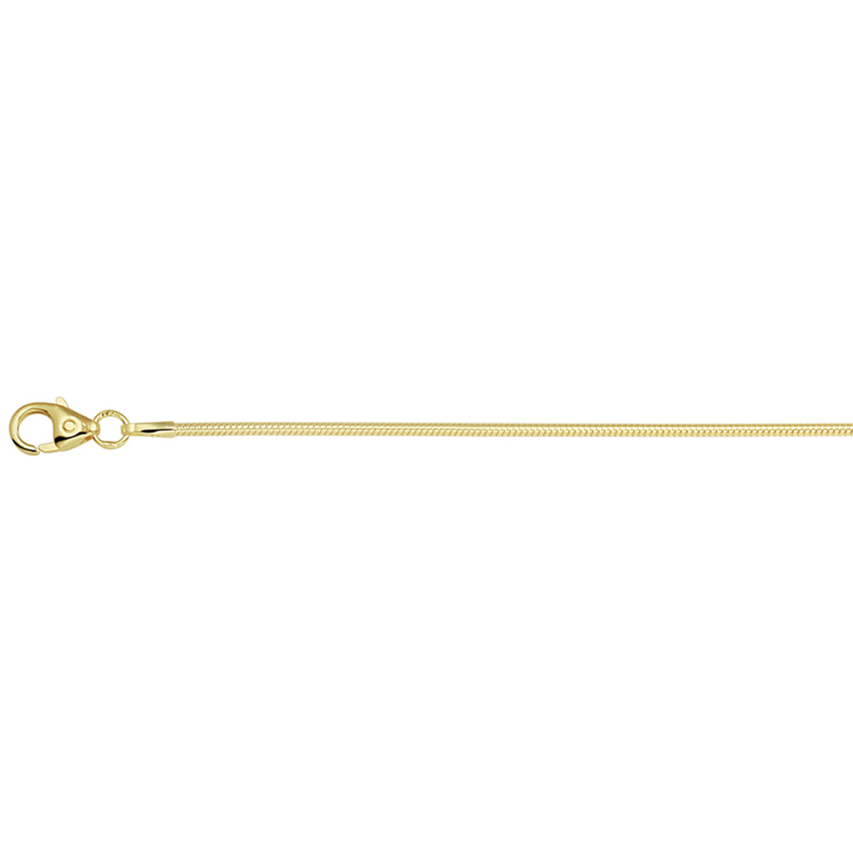 14-karaat slang ketting 1.2 mm breed