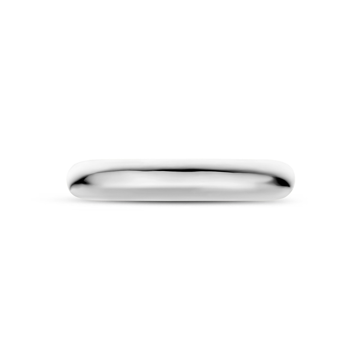 14-karaat witgouden ring glanzend afgewerkt 4 mm breed