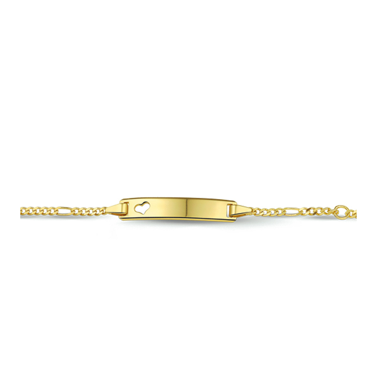 9-karaat graveerarmband kind met hartje