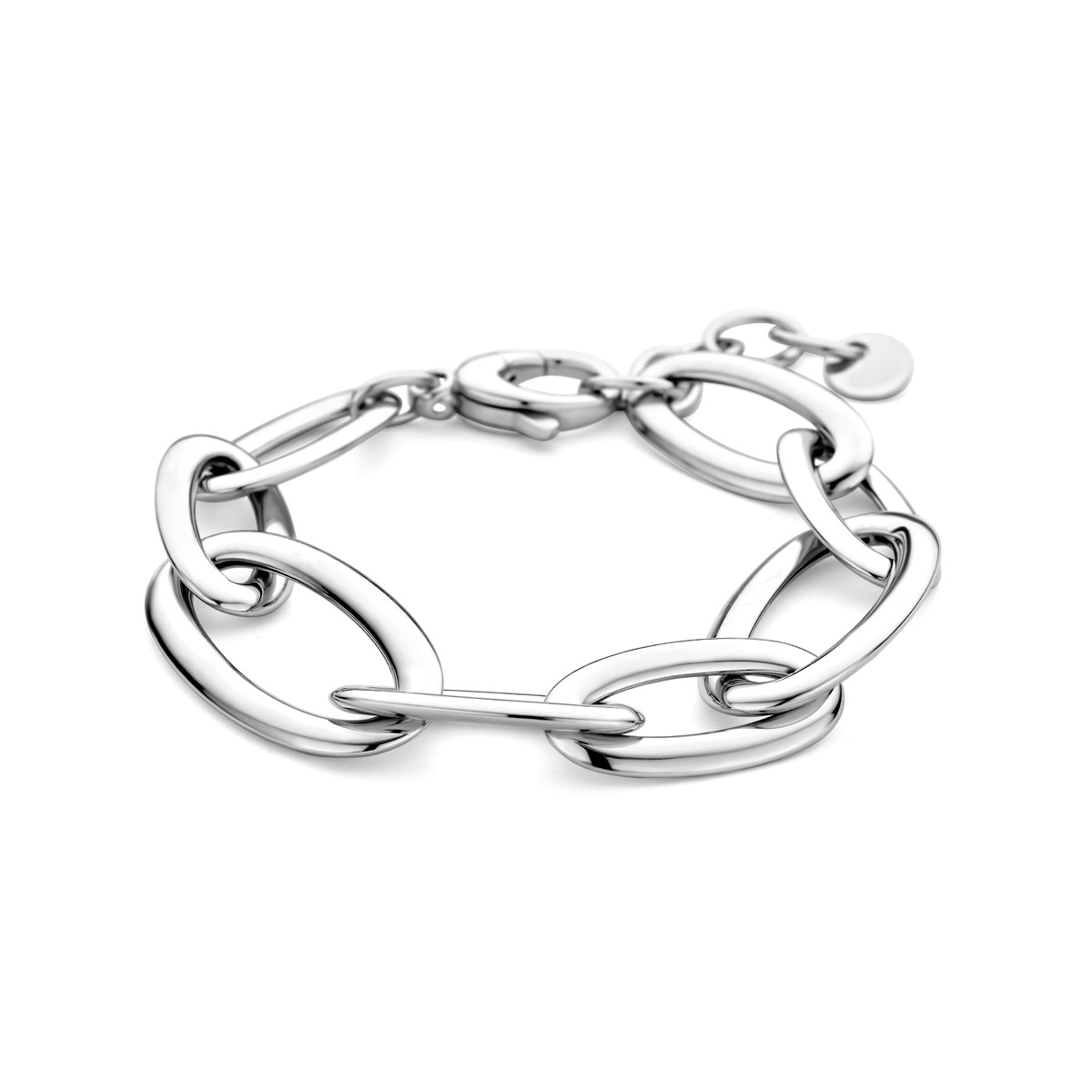 925 zilveren armband met anker schakels 19 mm breed - Lengte 20-23 cm