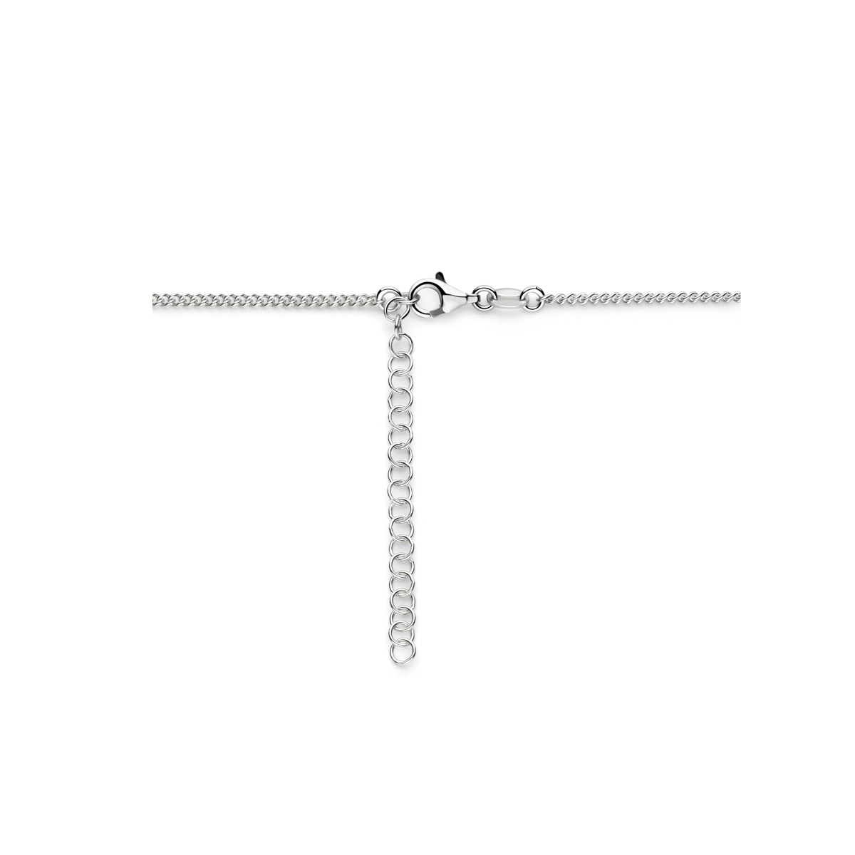 925 zilveren collier met 5 paperclip schakels 1.8 mm breed - Lengte 40-45 cm