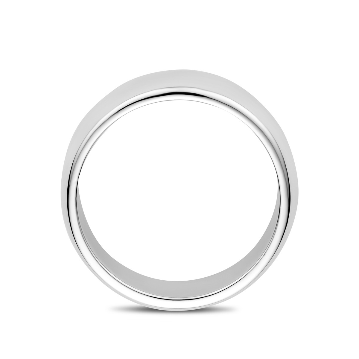 925 zilveren ring gerhodineerd glanzend 7 mm breed