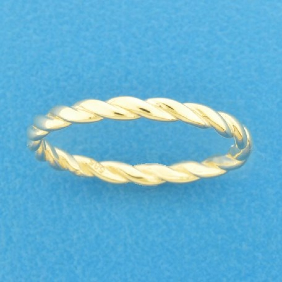 Aanschuifring goud gedraaid 2.5 mm