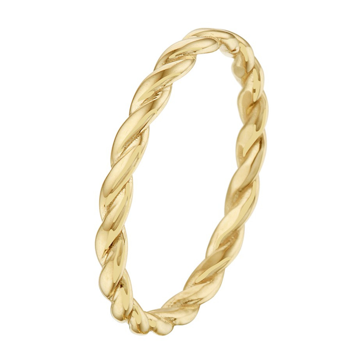 Aanschuifring goud gedraaid 2.5 mm