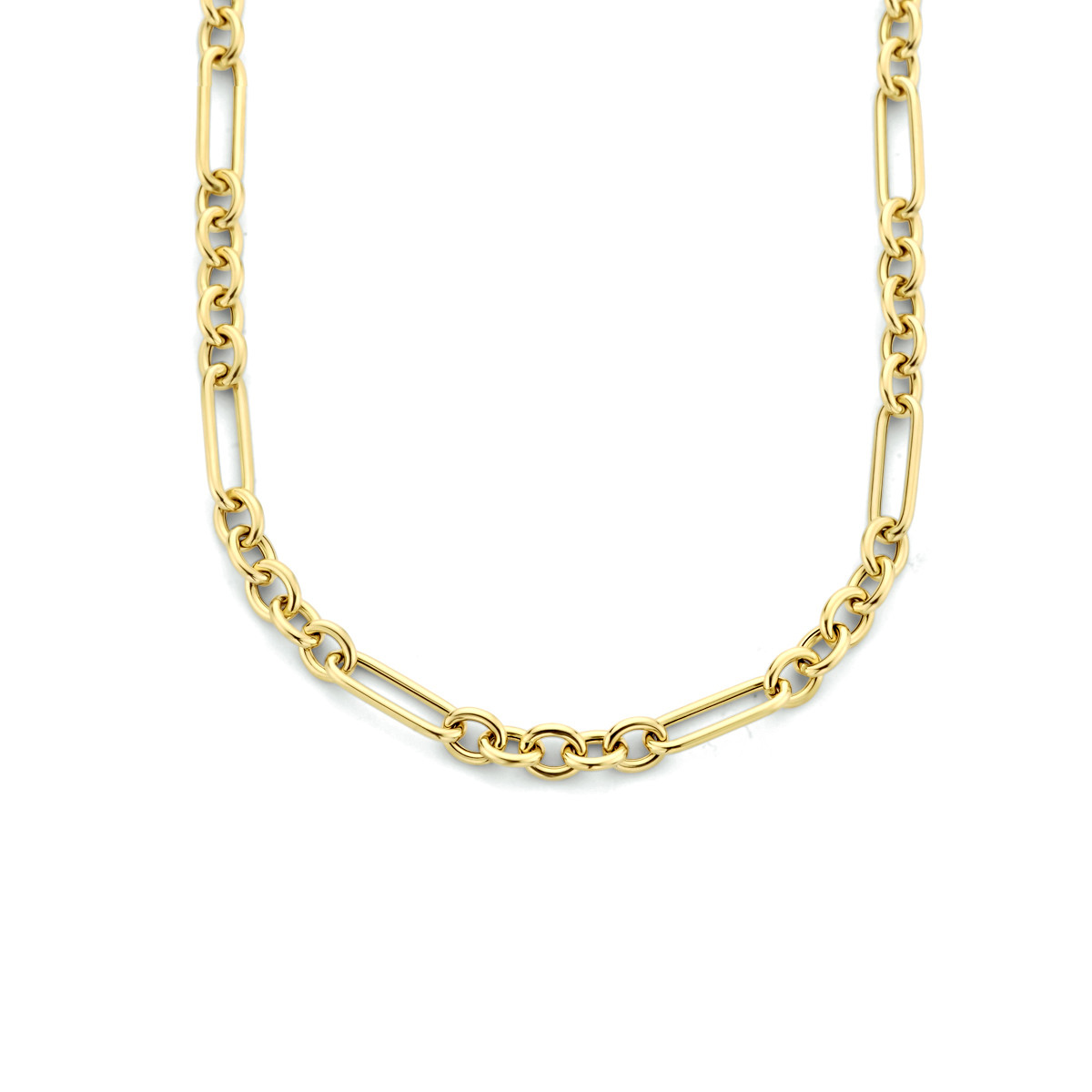 Anker ketting goud 4 mm- lengte 42 cm