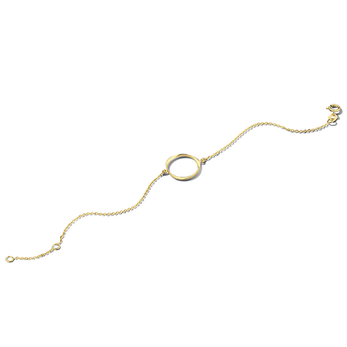Armband goud met open rondje
