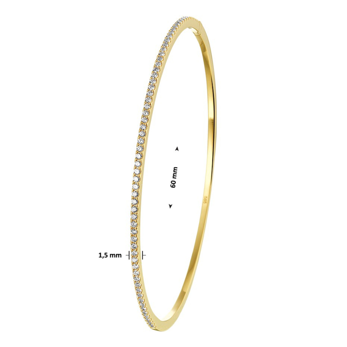 Armband met diamant goud