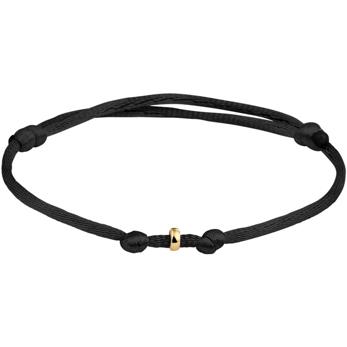 Armband satijn gouden ringetje 13-26 cm