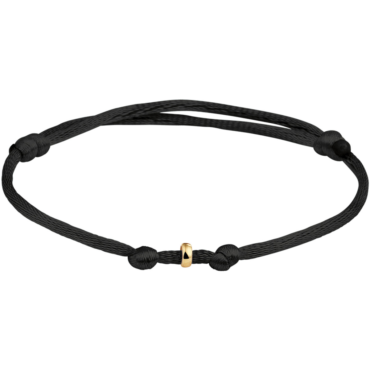 Armband satijn gouden ringetje 13-30 cm