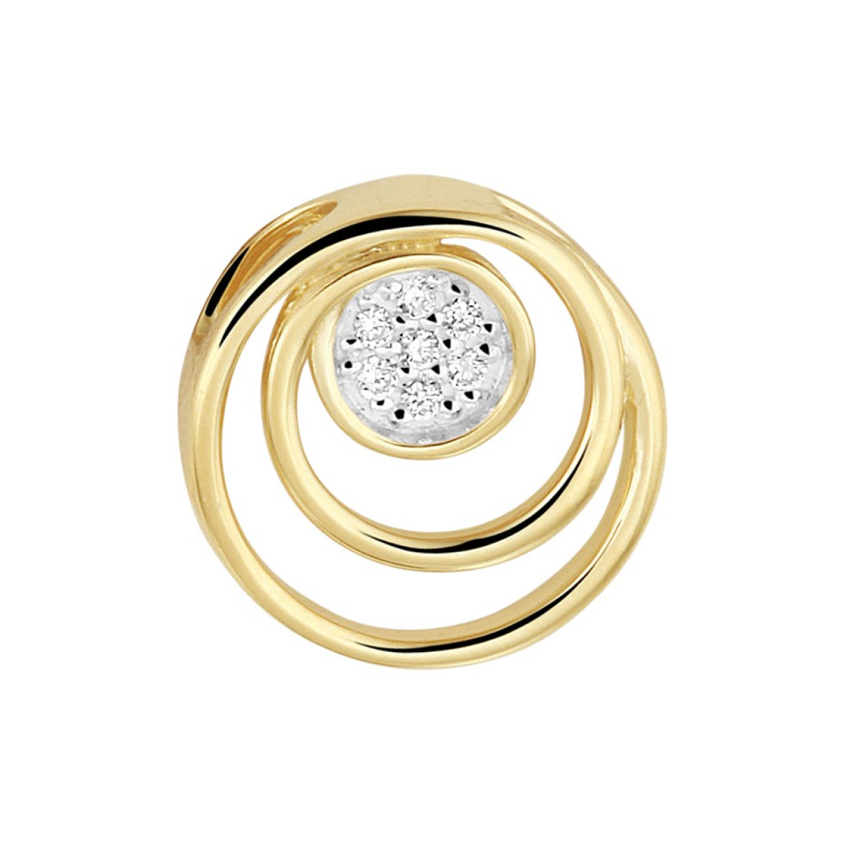 Chique edelsteen hanger met diamant