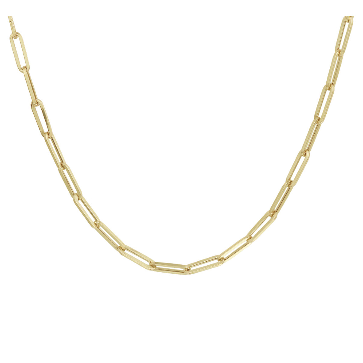 Collier paperclip schakel 3 mm 14-krt goud