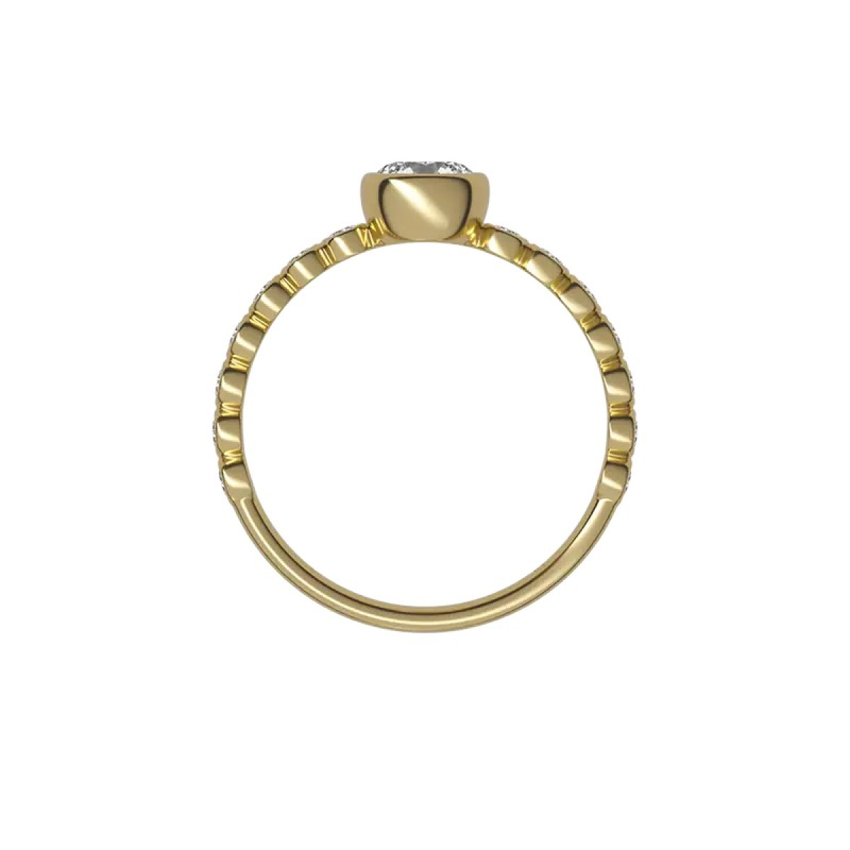 Delve 18-karaat Gouden ring 013 met briljant geslepen lab grown diamanten 0.78 crt