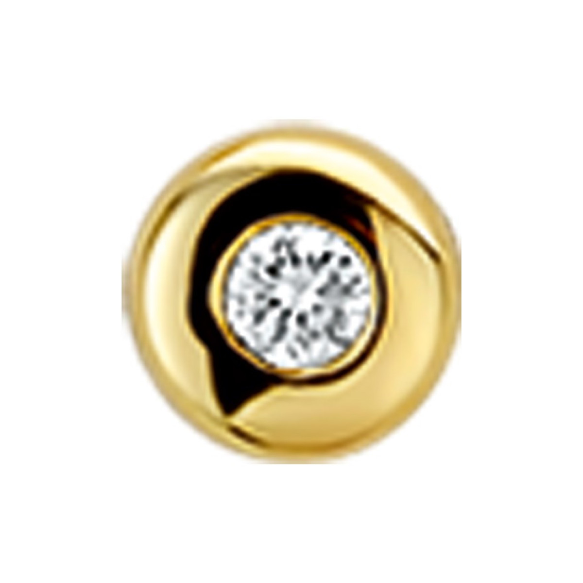 Diamant hanger 14 krt goud