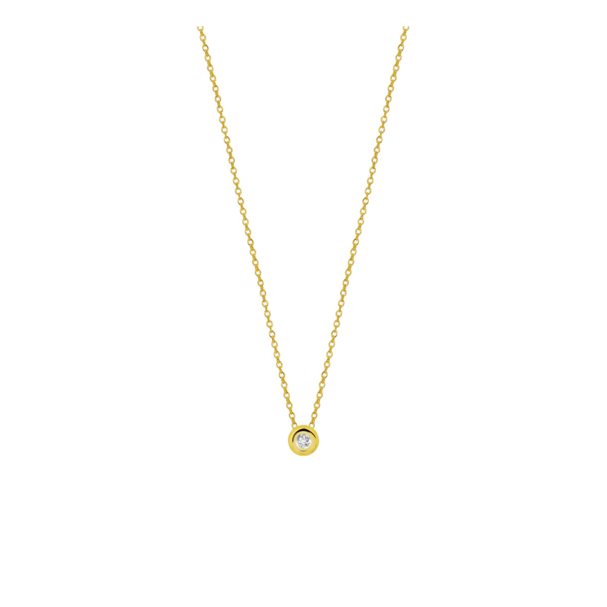Diamanten ketting goud