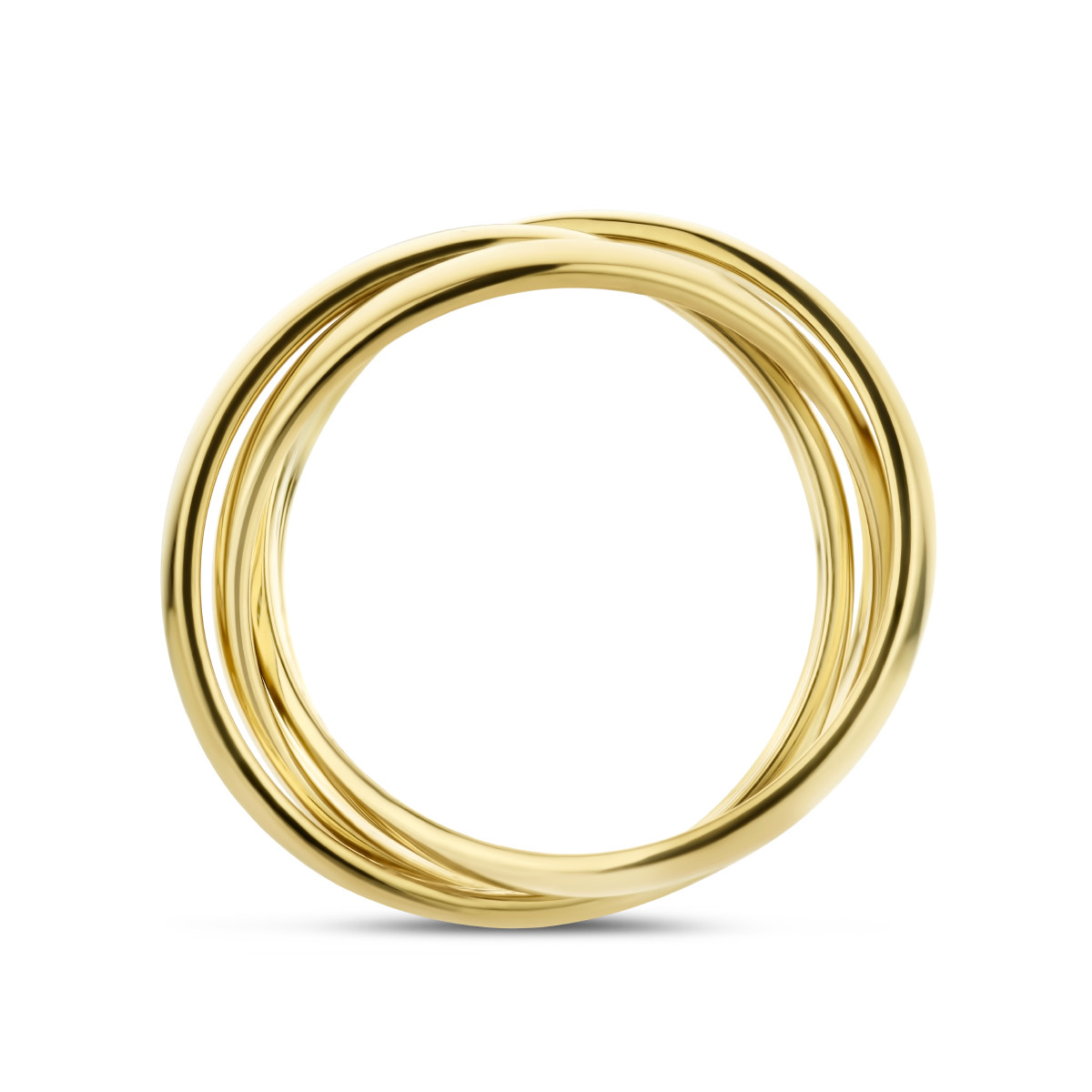 Driedubbele gouden ring