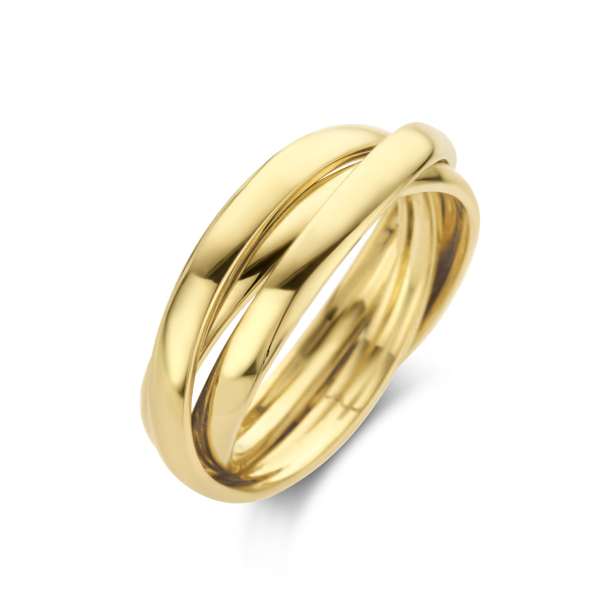 Driedubbele gouden ring