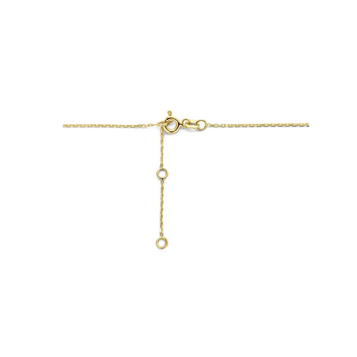 Echt gouden ankerketting met liggend kruis 14 krt - Lengte 40 - 42 - 44 cm
