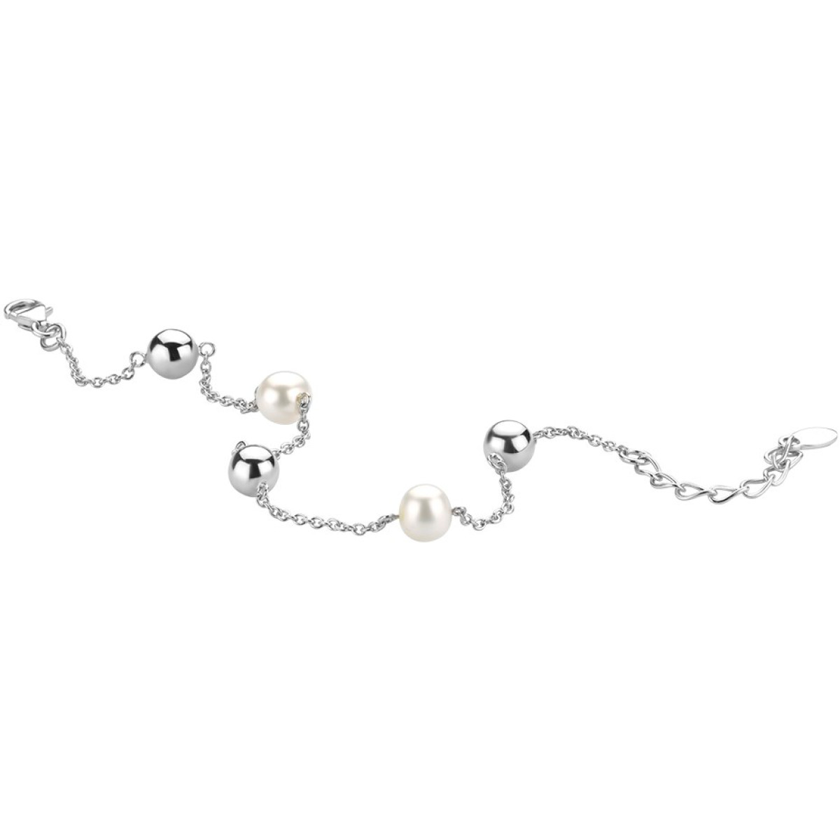 Edelsteen armband met parel