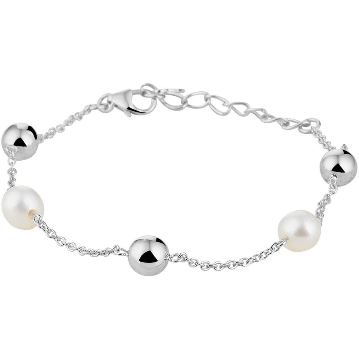 Edelsteen armband met parel