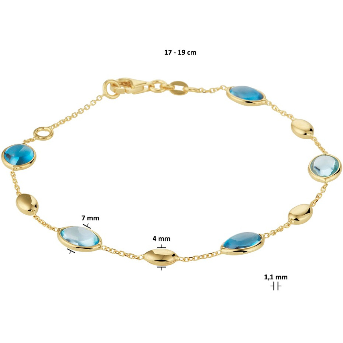 Edelsteen armband met topaas
