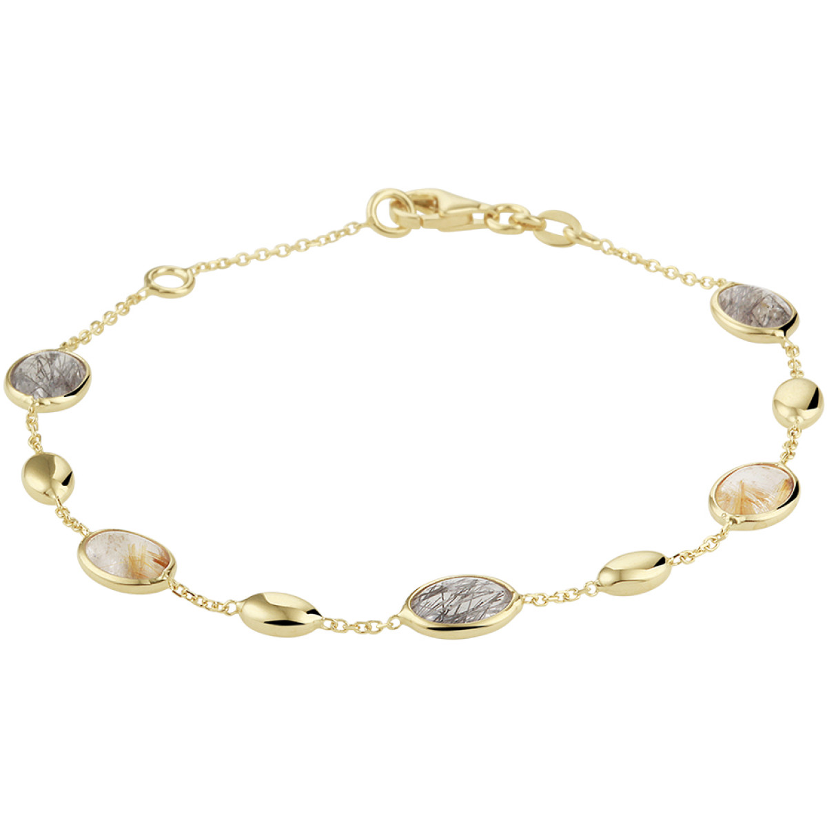 Edelstenen armband rutiel kwarts