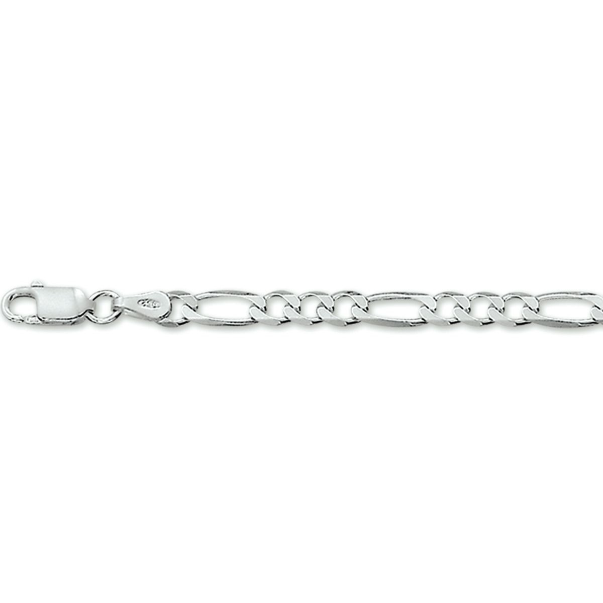 Figaro ketting zilver 4.0 mm