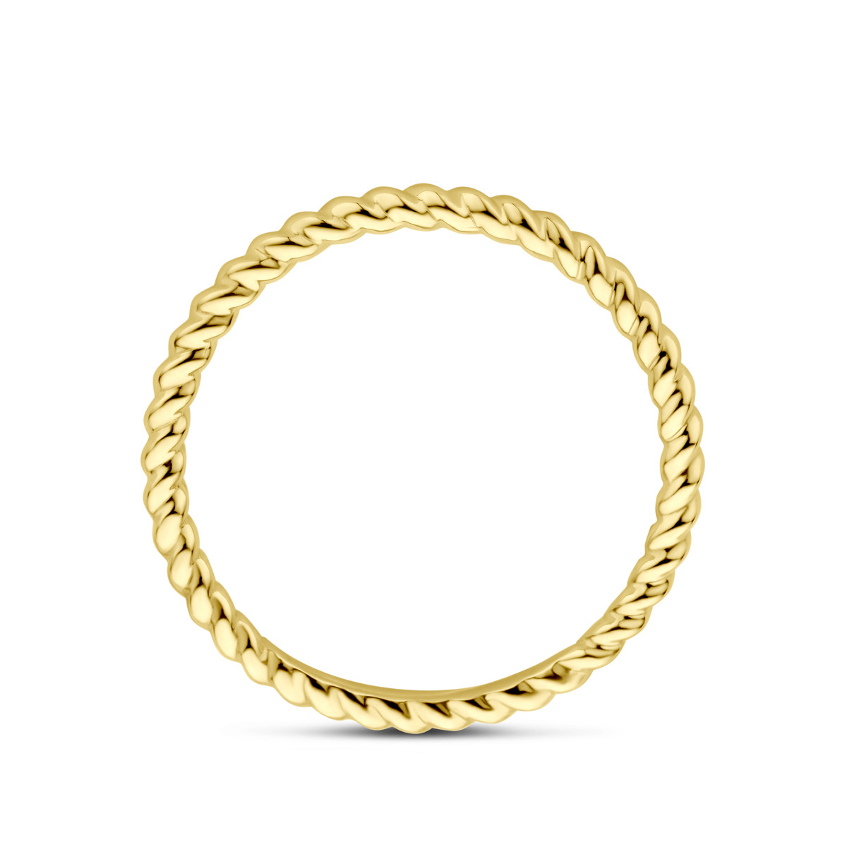 Gedraaide aanschuifring van 1.5 mm breed