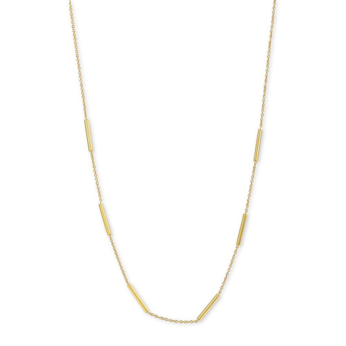 Geelgouden ketting met ronde tussenschakels