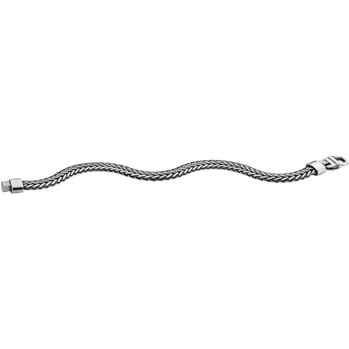 Geoxideerde zilveren vossenstaart armband 7.0 mm - Lengte 20 cm