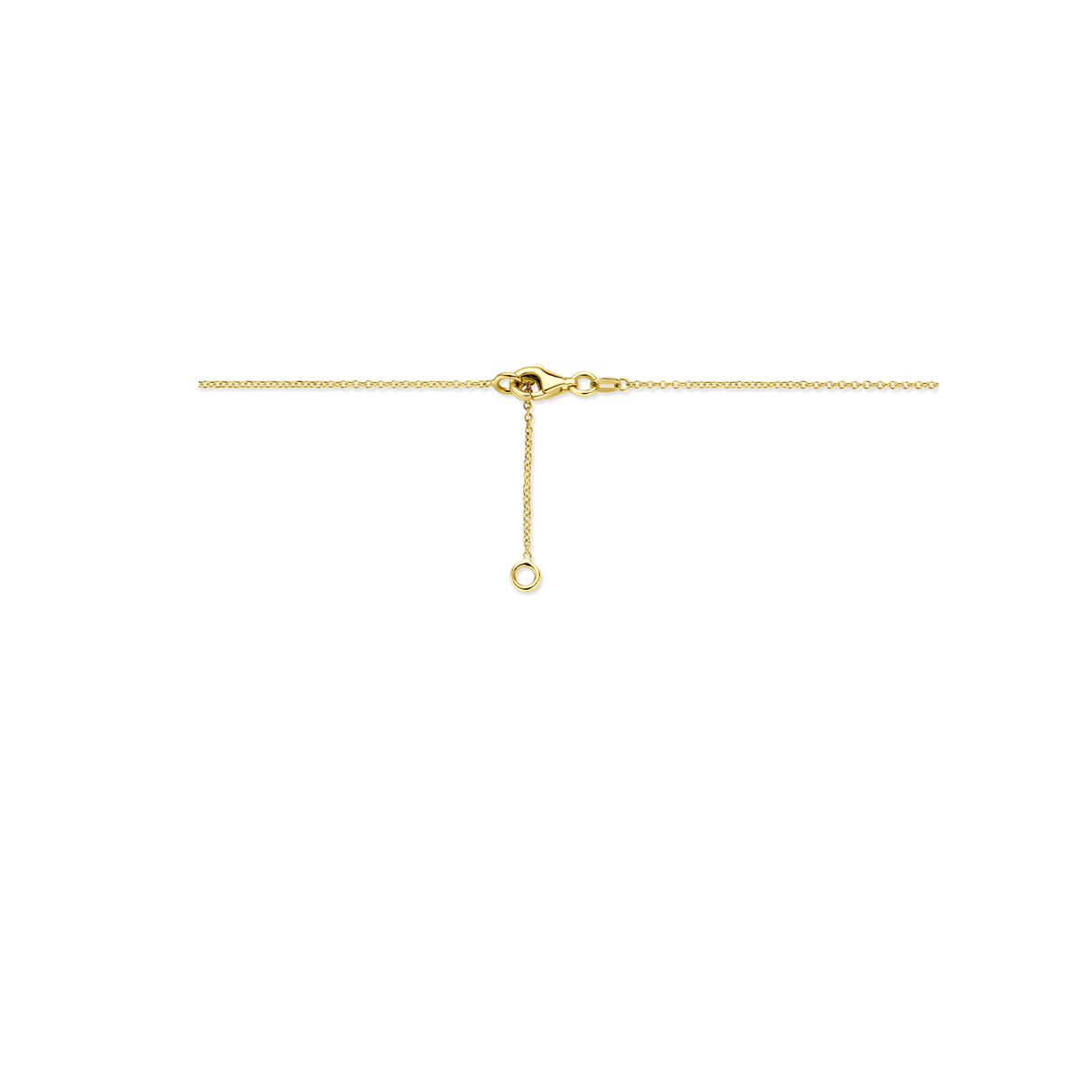 Glanzende 14-karaat gouden ketting met ronde bolletjes - Lengte 42 t/m 45 cm